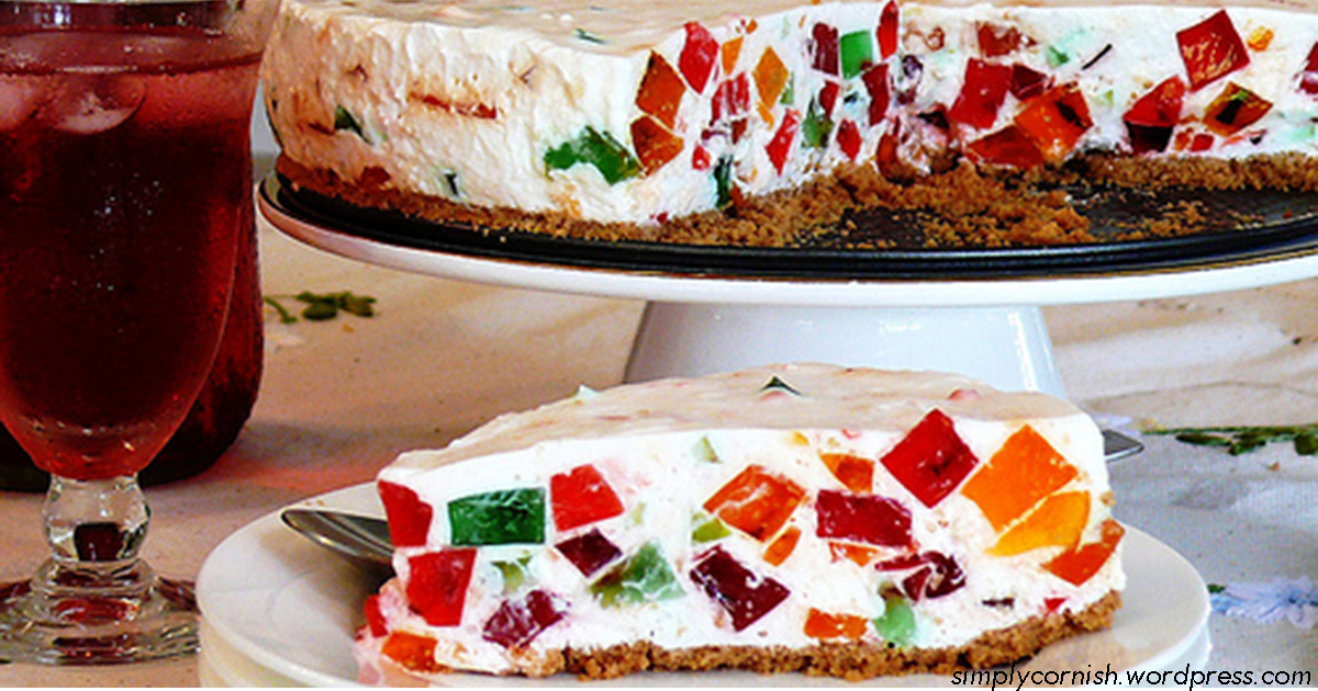 ″Битое стекло″ — торт без выпечки, который идеален для жаркого лета. Яркий и вкусный!