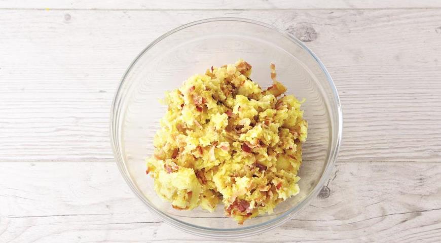 Вареники с картошкой и беконом